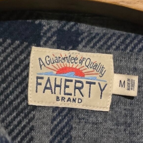 Faherty MXF2201-GSA Legend Sweater Shirt - Gray Seas Plaid - Sz M* - Picture 3 of 4